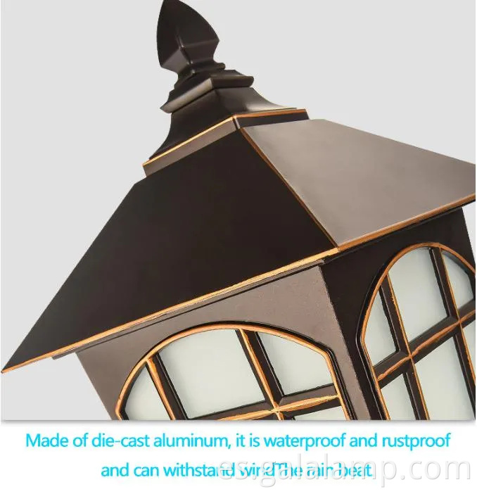 Elegante lámpara de pared LED impermeable al aire libre para pasillos